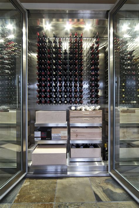 vin de garde custom stainless steel wine cabinet|Vin de Garde Custom Stainless Steel Wine Cabinet.